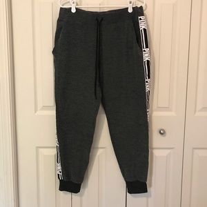 Perfect Condition Grey and Black Pink Sweatpants!